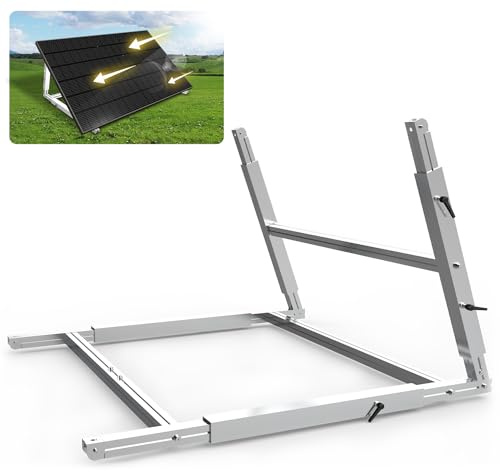 Balkonkraftwerk Halterung Flachdach, Flachdachhalterung für Solarmodule für 100W-600W Solarpanel, Winkel Einstellbar 0-90° PV Halterung Flachdach, Solarhalterung, für Dachhalterungen Solarmodule.
