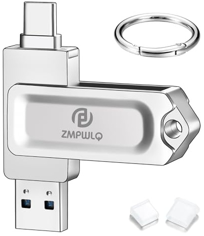 USB Stick für iPhone 15 & iPhone 16 Flash-Laufwerk 512GB Speicherstick iPad Fotostick USB 3.0 &Type C Backup Stick Dual USB Flash Drive Photostick für iPhone 15 & iPhone 16 Serie/iPad/Android/PC/Mac