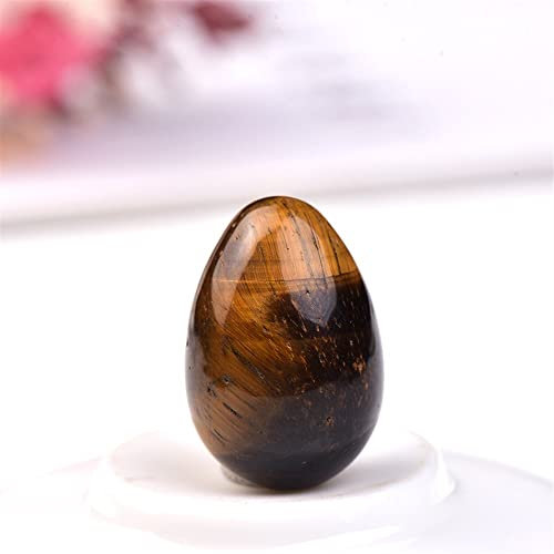 DLZHZDIH Casa 1 Pieza de Huevo de Cuarzo Rosa de Amatista Natural Pulido Bola de Huevo de Cristal de Jade curado ZOUCUNXIYIN (Color : Chocolate)