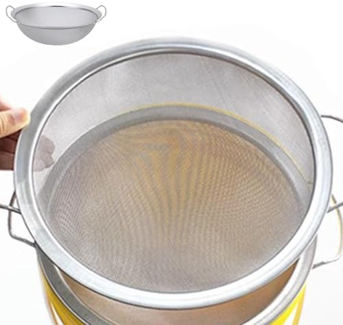 Colador de pintura de malla fina | Herramienta de filtro de cubo de pintura de malla 60 - Tamiz redondo de acero inoxidable, tamiz de alambre para pintura, refrigerante del motor, casa, resina