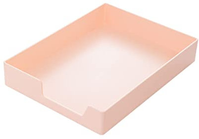 COHEALI 1Stk Büro-Datei regal stapelbare Briefablage Papierhalter Magazinhalterung Organisator für Papierfächer Papierregal büroablagen büro aufbewahrung Aktenfall Speicherhalter p.s Rosa