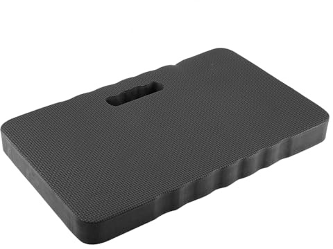 Almohadilla para Arrodillarse, Alfombrilla para Arrodillarse en el Jardín, Cojín para Arrodillarse, Protección para las Rodillas, Impermeable, Portátil, Negro (Negro)