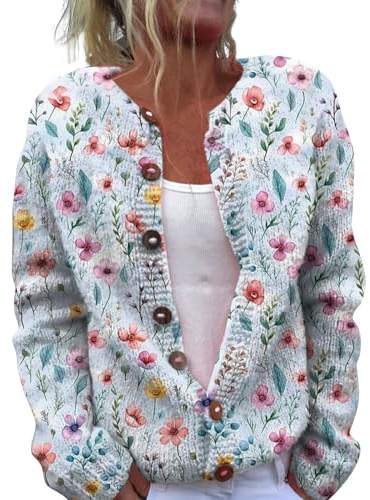 Uwdiohq Cumpleaños 40 Años Mujer Cardigan Punto Corto Cardigan Largo Mujer Primavera Cazadora Polipiel Mujer Chaqueta Punto Botones Gabardinas De Mujer Larga Chaleco Mujer Ofertas