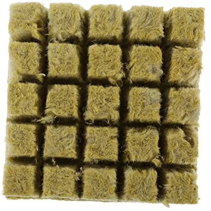YARNOW Blocco Nutritivo per Piantine 25 Pezzi 25x25x40mm, Substrato Torba Vegetale Traspirante per Coltivazione Senza Suolo, Forniture Giardinaggio per Germinazione e Trapianto Rapido