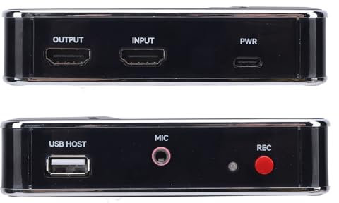 Lazmin112 Tarjeta de Captura de Video, 1080p 60fps Captura Captura HDMI Audio Audio Tarjeta de Captura de Video, para la Transmisión de Juegos, Grabación, Conmutador, Caja, PC, Mac, Teléfono