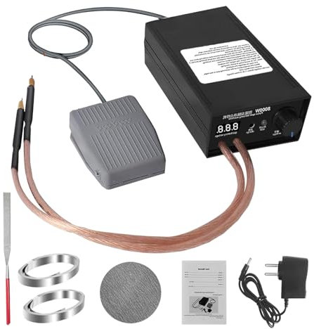 KYZTMHC Poste à souder par Points à Batterie 8 000 W avec pédale et Bande de Nickel – Poste à souder portatif précis pour Batteries 18650