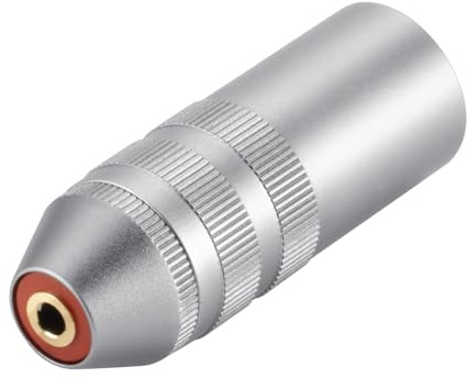 Alphatec XLR 4-Pin auf 3,5 mm symmetrischer Adapter, Aluminiumlegierung für die Luftfahrt und Reiner Kupferkern, Audio-Konvertierungsstecker in Studioqualität für Pro Gear