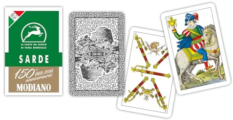 Modiano carte da gioco Sarde Verdi del 150° Annversario