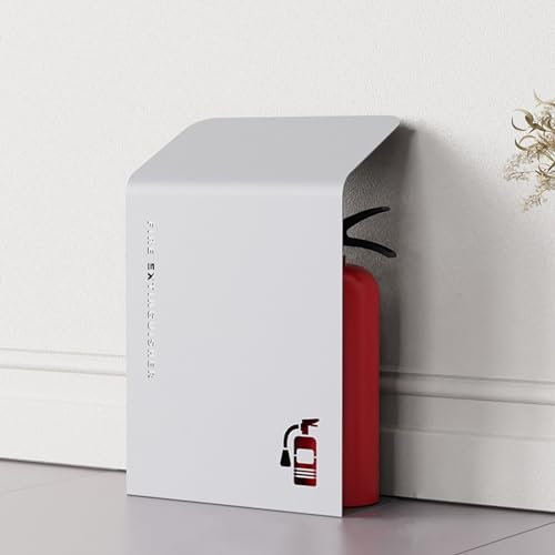 Piantana Porta Estintore Universale Moderno armadio in metallo con supporto universale per estintore - Resistente organizer di 2 mm di spessore per una maggiore sicurezza in atri, corridoi e