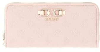 GUESS Geldbörse Anise SLG Zip Around Wallet Light Rose Logo rosa