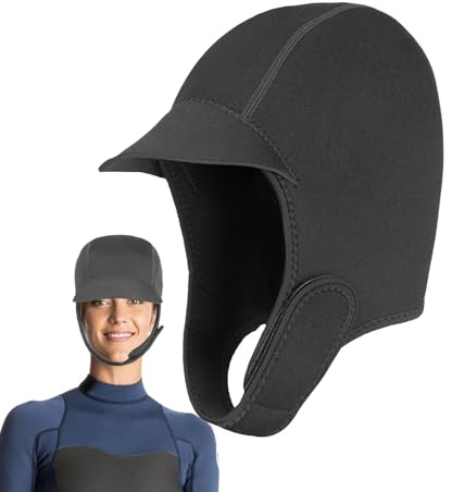 Cappuccio In Neoprene Per Surf - Fascia Da Immersione Da 2 Mm Per Uomini E Donne | Creativi Di Lunga Durata Design Moderno Cappuccio Termico Per Nuoto Kayak Canoa Navigazione Sport