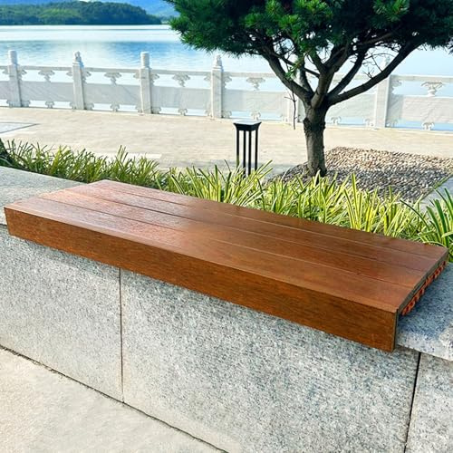 Aeovot Outdoor Sitzkissen Boden Wasserfest aus Holz, Rutschfestes Klemmkissen Sitzauflagen Garten Tragbares Sitzunterlage Sitzpolster Bank Sitzmatte für Terrasse Park Balkon(L 30 cm/11.8 in)