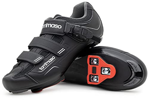 Tommaso Strada 200 Spin Class Ready Bike Shoe with Compatable Cleats Black Size: 47