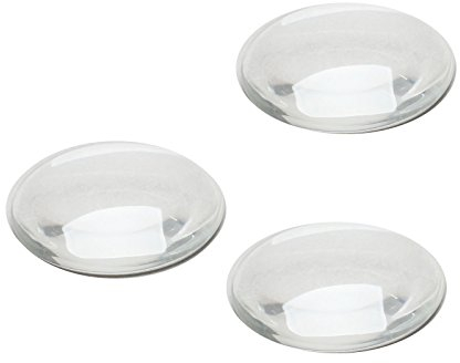 Dophee 50pcs Crystal Clear Runde Cabochons Glas Steine Flache R¨¹ckseite Glaskuppel Schmuckherstellung,30mm