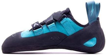 EVOLV Kira Rock Climbing Shoe for Intermediate Indoor & Outdoor Climbing - Teal - 7.5 (US Women's)
