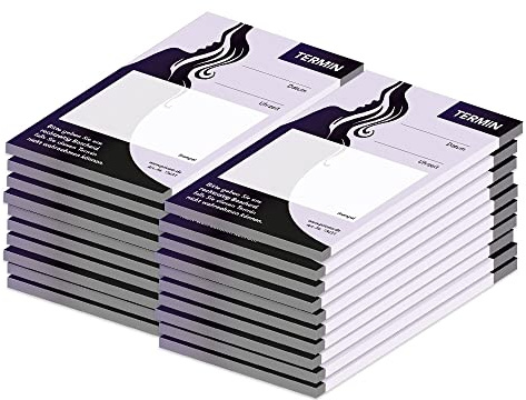 PRICARO Terminblock für Friseure Styling (20er Pack)
