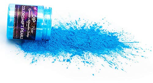 Epoxidharz Farbpigmente 24 Karat Blue Colorshift Pearl für Giessharz Beton Seifenfarbe Farbpulver Nail Art UV Gel Autolack Flüssiggummi Metallic Perlglanz Effekt Schimmer Pulver Pigmente (25 Gramm)