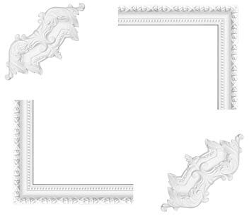 2 Meter | Wand- und Deckenumrandung | PU | Fries | stoßfest | Perfect | 102x30mm | AC245