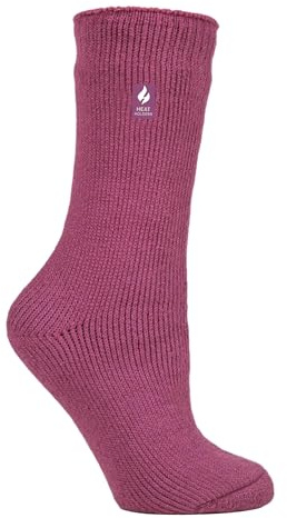 HEAT HOLDERS - Mens & Womens 2.3 Tog Original Thermal Socks | 3 Sizes | Thick Warm Fluffy Insulated Socks for Winter | Ideal for Raynauds (4-8, Pink)