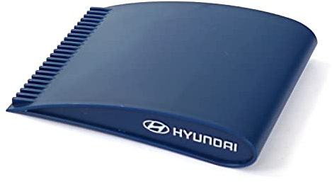 Hyundai HMD00495 Eiskratzer Winter Kratzer Schaber inkl. Filzhülle, mit Logo, blau