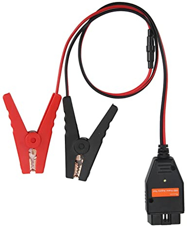 Tbest Batteriewechselwerkzeug, Autobatterie Ladegerät Stecker Anzug Auto-OBD2-ECU-Anschluss Notstromversorgungskabel Speicherschoner Batteriewechselwerkzeug, Universell für Auto