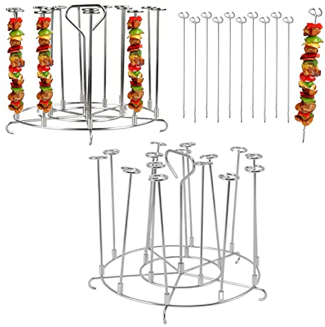 Alvinlite Spießständer, für Instant 8 Quart Spieße Racks Holder Vertical BBQ Foodi Pot Edelstahl Schnellkochtopf Zubehör für 8Qt