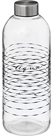 5 five simply smart 5five - bottiglia di vetro riutilizzabile da 1 litro