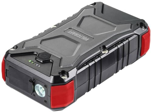 VOLTCRAFT VC PB PD65W Rugged Powerbank 30000 mAh USB PD 3.0 Li-Ion Schwarz-Rot LED Taschenlampe, Statusanzeige, Outdoor