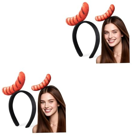OATIPHO 2 Stück Imitat Lebensmittel Stirnband Lustiges Lustiges Glamouröse Haarklammern Haarspangen Party Simulation Lebensmittel Haarreifen Party Kostüm Foto Haar