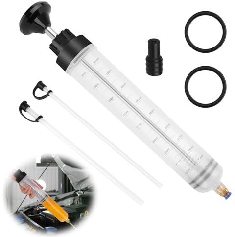 RISVOWO 500CC Ölabsaugpumpe für Motor, Ölpumpe Handpumpe, Ölpumpe Bremsölspritze Auto Lieferung Handpumpe für Bremsflüssigkeit, Getriebeöle, Kühlmittel, Motor, Ölabsauger Umfüllpumpe