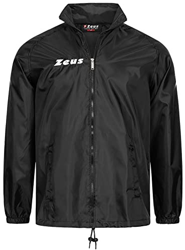 Nucleo Sport Veste Imperméable Anti-Pluie et Anti-Vent Rain Zeus pour Homme, Femme et Enfant, Noir , Taille Unique