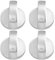 SweetSerenade Estufas,Perillas Cocina,Botón del Horno (4Piezas),6Mm Universal Perillas Control La Estufa Gas Plata Interruptor Giratorio Adaptadores Horno Cerraduras Control Cocción