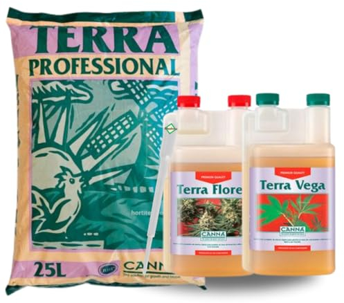 Weedness Canna Terra Profesional 50 litros + Fertilizante – Tierra para plantas de balcón – Tierra de jardín para tomates