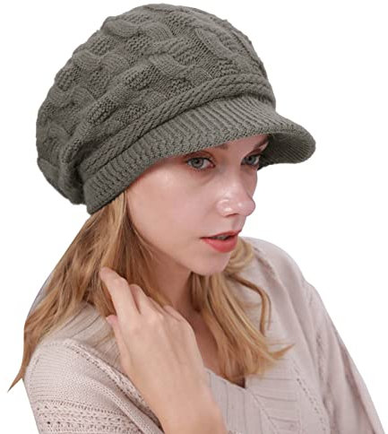 kosopse Mütze Damen Elegant Mikrofaser Samt extra langes Badetuch Wickeltuch trockenes Haar Huttrockner Turban Stirn Schmuck Damen (Khaki, One Size)