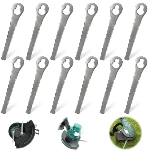 FePen Cuchillas Cortabordes, Cuchilla de Metal para Cortabordes, Cuchilla Desbrozadora, Cuchilla de Metal para Cortabordes, Recambios Cortacésped (A)