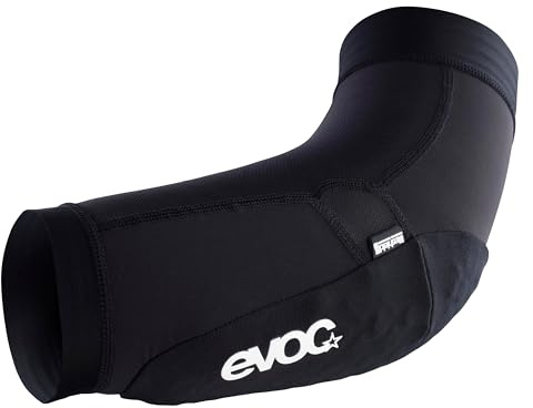 EVOC Elbow Protector LS Flex LITE, leichte MTB Ellenbogenprotektoren (Ellenbogenpolster mit Level-1-Schutz, atmungsaktive Armschützer, optimale Bewegungsfreiheit, Fahrrad Zubehör), Schwarz