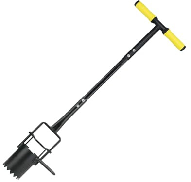 Duroecsain Blumenzwiebel-Pflanzer Mit Langem Stiel - Garten-Pflanzhilfe Für Präzises Setzen | Stahl Präzisions Gartenwerkzeug Tragbar Ergonomisch Vielseitig Für Gartenarbeit Pflanzen Rasenpflege
