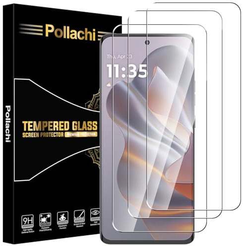 Pollachi [3 Pezzi Vetro Temperato per Motorola Moto Edge 50 Neo,Durezza 9H Anti Graffio,Anti-Impronte Senza Bolle,Pellicola Protettiva per Motorola Moto Edge 50 Neo