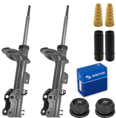 2x Stossdämpfer+Sachs Domlager vorne | 10488180, BandelOne Gas-Stoßdämpfer Kompatibel mit Viano (W639),Vito / Mixto Kasten (W639),Vito Bus (W639)