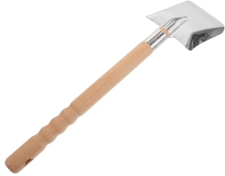 Healifty Pelle à Charbon Longue Acier Inoxydable Robuste pour Cheminée Bbq et Foyer Pelle Ergonomique Antidérapante Outil Polyvalent Léger pour Nettoyage de Cendres et Charbon