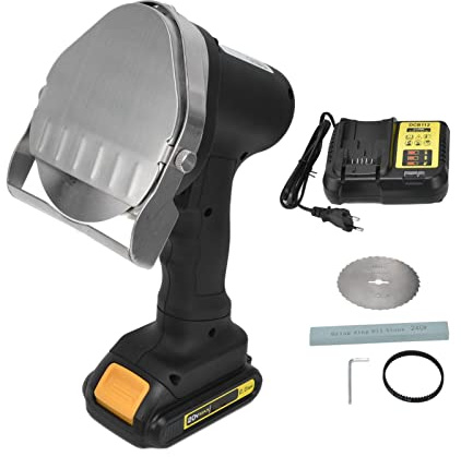 Culnflun Shawarma Machine Elettrico Kebab Doner Gyros Coltello Taglierina Affettatrice di Carne, Coltello Elettrico Kebab Shawarma Wireless Doner Kebab Coltello per Ristorante