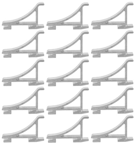 LIFKOME 30pcs Aluminum Freezer Shelf Support Clips Thickened Refrigerator Hanging Hooks Brackets for Fridge Organizer and Shelf Holders, Strong Load Capacity for Freezer Storage