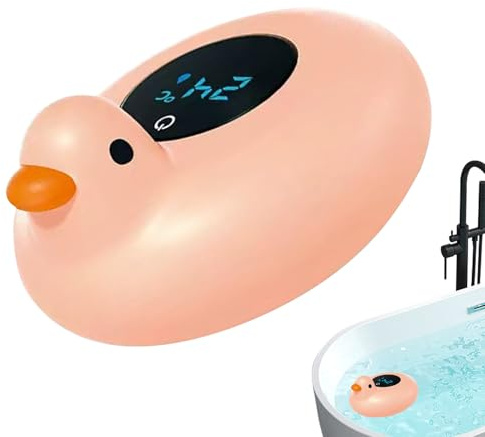 Badethermometer für Kinderbad - Präzises elektronisches Badewannen-Schwimmthermometer,Badethermometer mit Tiermotiv für Kinder - für Kinderzimmer, Eltern, Dusche & Pool