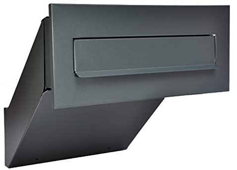 Cassetta delle lettere da incasso, colore grigio antracite opaco, RAL 7016 (grigio antracite), XXL