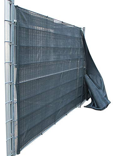 Top-Multi Tennissichtschutz inklusive Befestigungsset ANTHRAZIT 1,4m x 25m