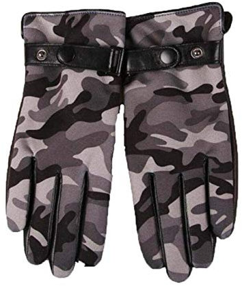Herren 'S Lederhandschuhe Fahrhandschuhe Reiten Warm Winter Ski Jungen Plus Fashion Motorrad Reiten Cycling (Color : Beige, Size : L)