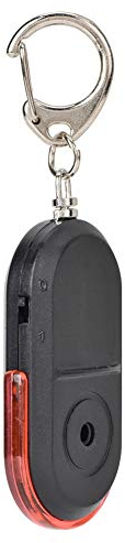 Pfeife Schlüsselfinder, Anti-Verlust-Alarm Schlüsselfinder, Lokalisierer Pfeife Sound Control mit Batterie, Vertigo0amegrksow-03, rot