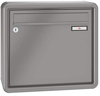 RENZ / RS2000 / Aufputz-Briefkastenanlage Wand-Briefkasten/RAL-Farbe 9007 Volumen 1/Dein-Briefkasten.de
