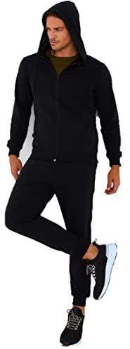Björn Swensen Jogginganzug Herren Baumwolle Jogging Anzug Trainingsanzug Sportanzug Jungen Jogginghose Sweatjacke Männer