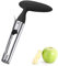 Apfelausstecher, 430 Edelstahl Apfelentkerner, Apfelentkerner mit ABS Griff, mit Scharfer Gezackter Klinge und Ergonomischem Griff, für Obst und Gemüse, für Küche, Schwarz